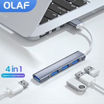 Olaf USB C HUB 3.0 Type C 3.0 4พอร์ตหลายตัวแยกอะแดปเตอร์ OTG สำหรับ Xiaomi Lenovo Macbook Pro 13 15อุปกรณ์คอมพิวเตอร์มืออาชีพอากาศ