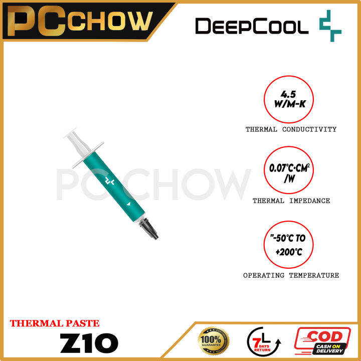 DeepCool Z10 THERMAL PASTE offers high thermal conductivity for ...