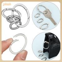 YINSH 4ขนาด ตะขอ Snap carabiner รีกดทริกเกอร์ แหวนรูปไข่สปริง กระเป๋าคาราบิเนอร์ คลิปหัวเข็มขัด หัวเข็มขัดกระเป๋าถือ