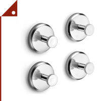 HOME SO : HMSAMZ002*  อุปกรณ์เเขวนสิ่งของในห้องน้ำ Suction Cup Hooks for Shower, Chrome 4pk.