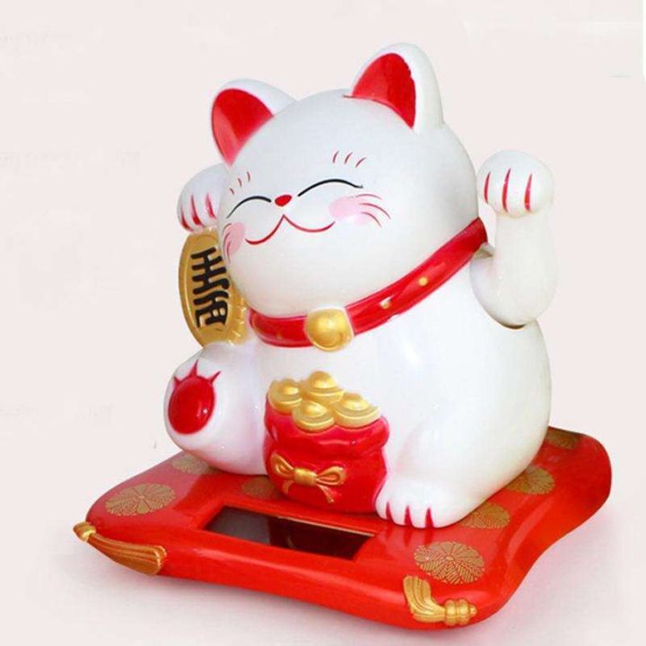 สินค้าใหม่-lucky-cat-แมวกวักญี่ปุ่น-ของนำโชค-โซล่าเซลใช้พลังงานจากแสงแดด-หรือ-แสงนีออน-แมวกวักนําโชค-แมวกวักมงคล-พร้อมจัดส่ง-ราคาถูก