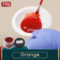 Fabric Dye Pigment Orange Color 10g Fabric Paint for Dye Clothes,Feather,Bamboo,eggs and Fix Faded Clothes สีอะครีลิค-vn4958570