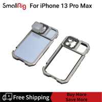 SmallRig อุปกรณ์ยึดกรงวิดีโอมือถือสำหรับ I Phone 13 Pro Max พร้อมรองเท้าระบายอากาศดีคู่โคลงโทรศัพท์อลูมิเนียมเคลื่อนที่อุปกรณ์ยึดกรงวิดีโอสมาร์ทโฟนสำหรับการสร้างภาพยนตร์/การถ่ายวิดีโอ/การสตรีมสด/Vlog 3561