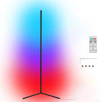 Tuya Wifi S mart L ife RGB LED Corner Floor Lamp Background Atmospheres Lamp Living Floor Lamp Standing Lighting Compatible with Google Home, Amazon Alexa, IFTTT