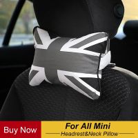 Neck Pillow Union Jack Checkered Care Occipital Headrest For All Mini Cooper Countryman R50 R53 R55 R56 R60 R61 F54 F55 F56