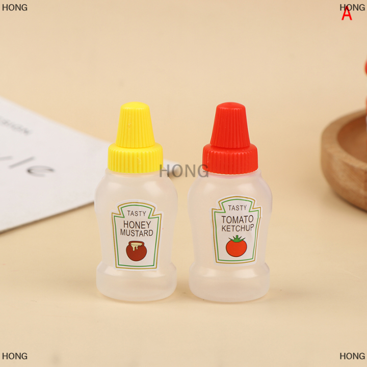 HONG 2/3Pcs Mini Tomato Ketchup Bottle Portable Small Sauce Container ...