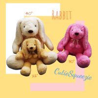 ตุ๊กตากระต่าย (ผ้าแองโกล่า)  Rabbit (Angola) Stuffed Animal