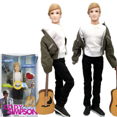 Original doll + Clothes set + Guitar Cody Simpson Model 11 joint moveable Ken doll boy doll toys