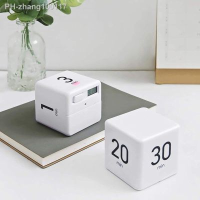 Electronic Cube Timer Practical Kitchen Timer Sports Timer Gravity Sensor Flip Timer Cooking Alarm Clock Time Management Timer
