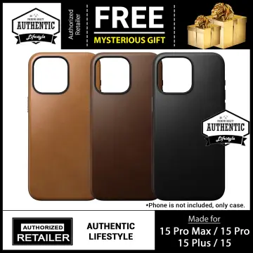 Nomad Horween Leather Brown Protective Case - For iPhone 15 Pro Max