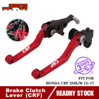 JFG Racing อลูมิเนียม CNC รถจักรยานยนต์คลัตช์เบรก Levers กับ CRF โลโก้สำหรับ HONDA CRF250L CRF250M CRF 250L 250M 2012-2017 Dirt Bike