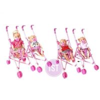 [COD]Baby Barbie Doll Stroller Toys Pacifier Can Cry