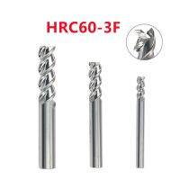 3 ใบมีด D1mm-20mm 50/60/75/100/150 / 200L เครื่องตัดเหล็กทังสเตน HRC60 Solid Carbide Long Endmills CNC สําหรับอลูมิเนียม