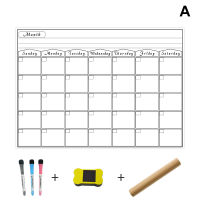 Fridge Magnetic Erasable Calendar Kit With Whiteboard Calendars MonthlyWeekly Planner Weekly Erasable Calendar For Fridge Decor
