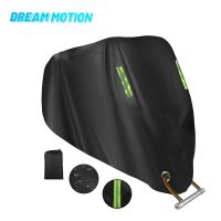 Motorcycle Cover Waterproof Sunscreen Night Reflective With Keyhole and Storage Bag Suitable for Motorcycles Up to 104 Inch Covers