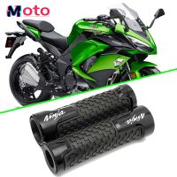 ☁ด้ามจับอลูมิเนียมยางเจล CNC 22มม. 650R 250R ของ Kawasaki Ninja 250 1000อุปกรณ์เสริมรถจักรยานยนต์ปลอกแฮนด์จักรยานยนต์7/8