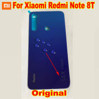 100 Original Best Xiaomi Redmi Nota 8T Belakang Bateri Panel Belakang Pintu Kes Perumahan Tudung dengan Bahagian Efon Pita Pelekat