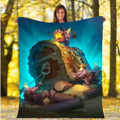 （in stock）Hearthpiece game childrens blanket, super soft wool blanket, lightweight sofa insulation blanket（Can send pictures for customization）