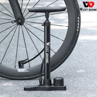 ◄❦✌ WEST BIKING Bicycle Pump 160 PSI Bike Manual Air Pump Balloon Tire Inflator Presta Schrader Valve Floor Pump Cycling Accesoriess