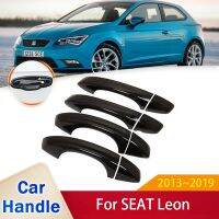 Fit for SEAT Leon MK3 3 5F 2013 2019 Gloss Black Door Handle Cover Trim Styling Stickers Car Exterior Accessories 2016 2017 2018