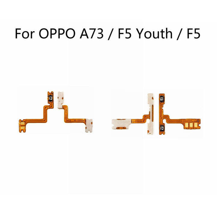 For Oppo A73 F5 Youth Power On Off Switch Button Side Volume Up Down Buttons Flex Cable For Oppo A73 F5 Youth Power On Off Switch Button Side Volume Up Down Buttons Flex Cable