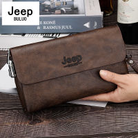 JEEP BULUO nd PU Leather Clutch Bag In Three Colors, New Style Mens Wallet, Long Card Bag, Mens Wallet, Zipper, Large Capac2023