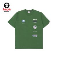 Aape เสื้อยืดผู้ชายพิมพ์ลายตัวอักษรสำหรับฤดูใบไม้ผลิ/ฤดูร้อน1340XXK แขนสั้นแบบหลวมหล่อสุดเท่