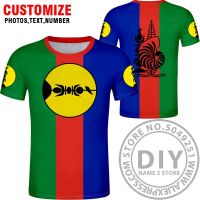 2023 NEW NEW CALEDONIA t shirt diy free custom made name number ncl t-shirt nation flag nc french country college logo photo text clothes