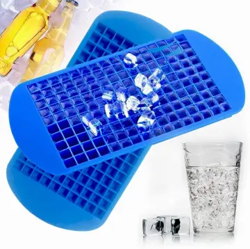 Food-grade Silicone Ice Cube Tray with Lid and Storage Bin for Freezer,  Easy-Release 36 Small Nugget Ice Tray with Spill-Resistant Cover&Bucket