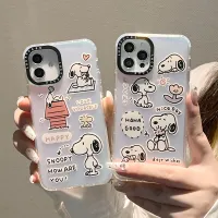 เคสสำหรับไอโฟน14 13 12 11 Pro Max X XR Xs Max 8 7 Plus SE 2020การ์ตูนสนูปี้เลเซอร์ IMD เคสโทรศัพท์ฝาครอบป้องกันนิ่มใส