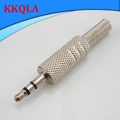 QKKQLA 3.5mm Stereo 2 Ring 3 Poles Jack Plug 3.5mm Female audio connector Cable Solder Adapter Terminal with Spring Metal