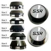 Style car 4pc 60/64/65/68/69mm SSR center caps Silver Car Wheel Centre Sport Rim Cap Fit for SSR Wheel