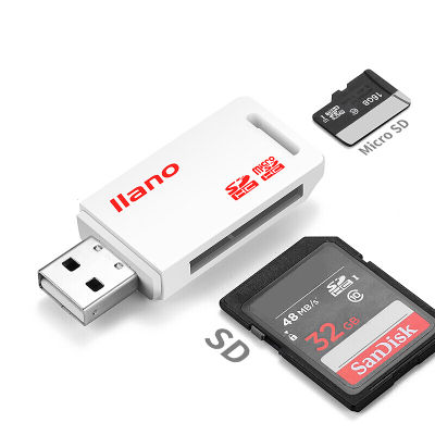 เครื่องอ่านการ์ด USB 2.0/Type-C ถึง SD Micro SD TF OTG Memory Card Adapter สำหรับ PC แล็ปท็อปอุปกรณ์เสริม multi Cardreader Card Reader-kdddd