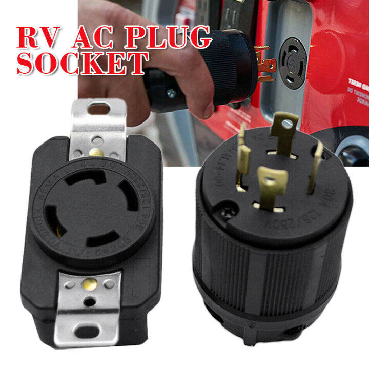 Generator RV AC Plug Socket 30 Amp 120V 220V Male and Female Receptacle
