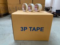 เทปย่น Masking tape เทปกระดาษกาวย่น  เทปพ่นสี 3PTAPE ขนาด 24 36 48 มิล 20หลา 1 ลัง เทปราคาถูก เทปราคาโรงาน