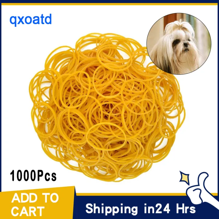 100/200/1000Pcs Elastic Bands Small Rubber Bands Assorted for Small Dogs Rubber Bands Hair