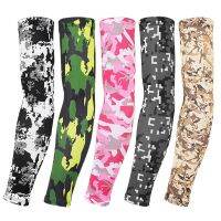 Quick Dry UV Sun Protection Camouflage Arm Sleeves Basketball Fitness Armguards Plus Size Sport Cycling Fishing Arm Warmer Cover