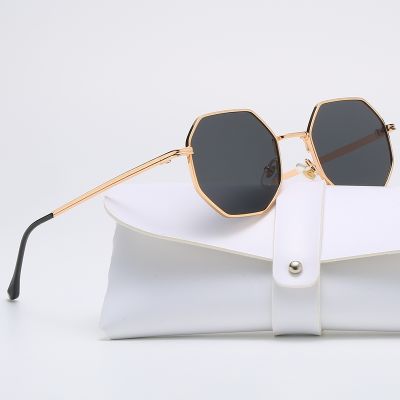 Polygon Metal Women Sunglasses Vintage Fashion Sunglasses Men Luxury Brand Design Sun Glasses Square Mirror Gafas De Sol Uv400