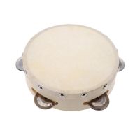 10X 6in Hand Held Tambourine Drum Bell Metal Jingles Percussion Musical Toy for KTV Party Kids Games