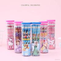 30PCS/set cute cartoon HB pencil school supplies for children Hello Kitty Frozen Disney princess Mickey Sofia