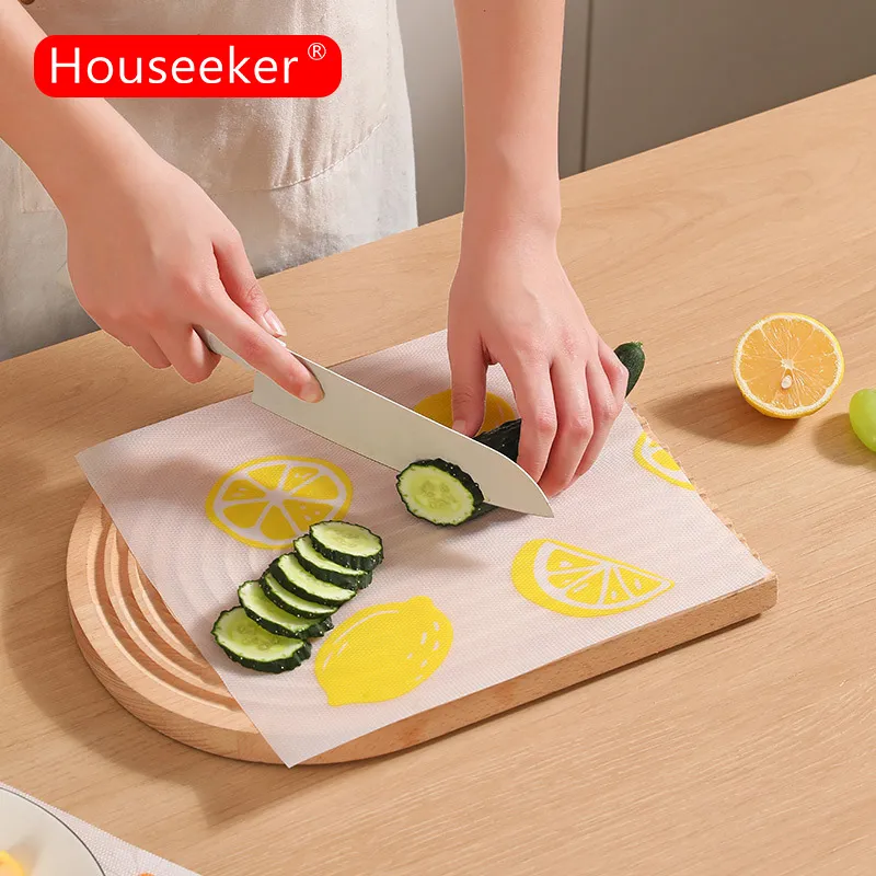 1pc Disposable Cutting Board Paper, Kitchen Fruit And Vegetable Chopping  Mat, Anti-mildew Kitchen Cutting Pad