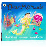 Dear Mermaid English original picture book dear Mermaid childrens marine exploration interesting picture story book paperback open parents and children to read English Enlightenment cognition with Mermaid gifts and letters