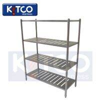 ชั้นวางของ 4 ชั้น แบบเจาะสลอต - Kitco Stainless