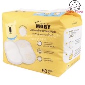Bịch miếng thấm sữa Moby thoáng khí (60 miếng bịch)