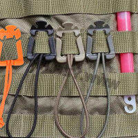 4หน่วย Molle Beg Galas Buckle Carabiner Klip Anti-Hilang Fastener Mengamankan Klip EDC ห่วงเกี่ยวนิรภัยการเอาตัวรอดเครื่องมือเกียร์