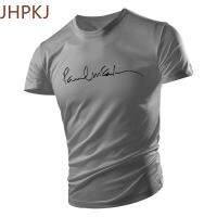 JHPKJMenS New Short Sleeve English Letter Printed O Collar Refreshing Fashion Casual Comfort Quick Dry Outdoor Summer Plus Size 4XL 5XL 6XL