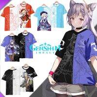 NEW God of Pain Costume Original Anime 2d Short Sleeve T-shirt Keli Carved Clear Baradei Luke Printed Loose Item