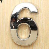 0-9 Polished Modern House Door Plaque Address Arabic Number Digit Plate Sign