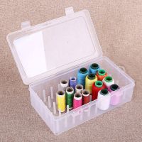 Transparent Sewing Thread Storage Box Spools Bobbin Carrying Case Container Holder Craft Spool Organizing Case Sewing Storage