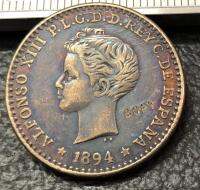 เหรียญ1894 Islas Filipinas Un Centavo